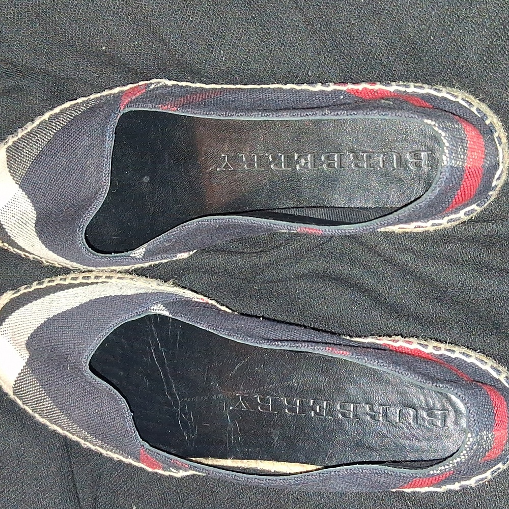 Burberry Multicolor House Check Canvas Espadrille Flats Size 40.5 Womens - Picture 5 of 15